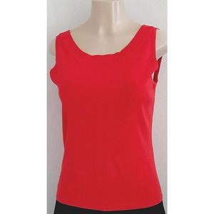 Chico's Design Women's Orange Rayon Top Sleeveless Size 3
